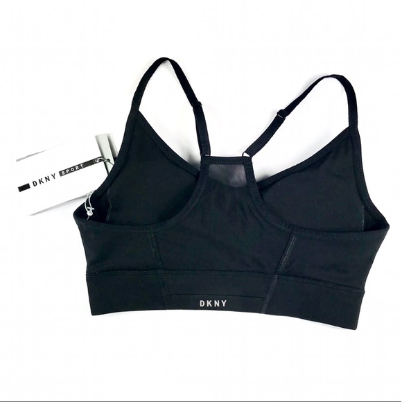 DKNY Women Sport Bra Black - Picture 2 of 3